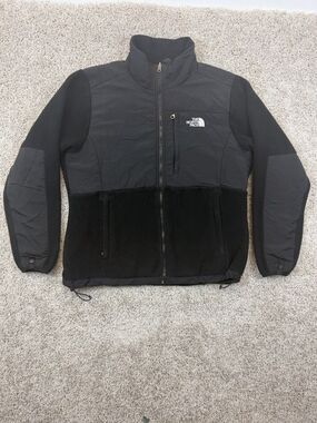 The North Face Womens L Denali Polartec Fleece Jacket Black Full Zip Vintage 90s